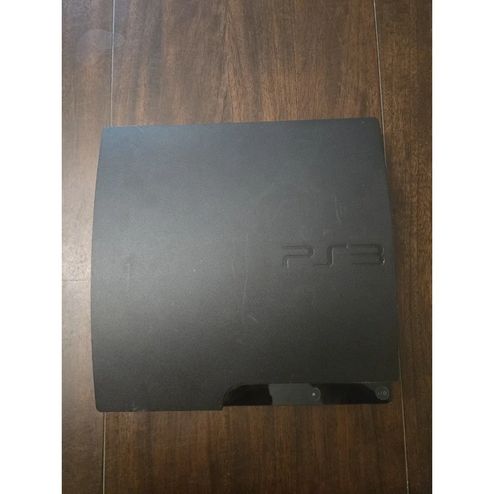 Sony PlayStation 3 Console PS3 Slim Black Bundle‎ Controller & Cords Tested